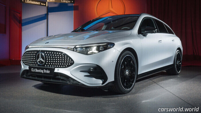 Mercedes ha realizzato una CLA Wagon elettrificata con stelle nel tetto | Carscoops
